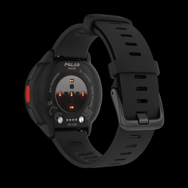 Reloj Inteligente Cardio GPS Polar Pacer Negro