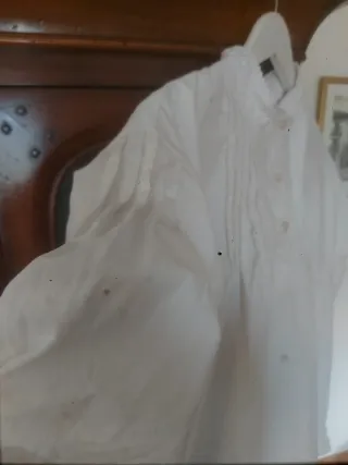 Camisa baile gallego blanca