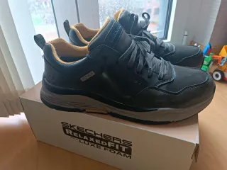 Zapatillas Skechers Waterproof Marrón/Verde Talla