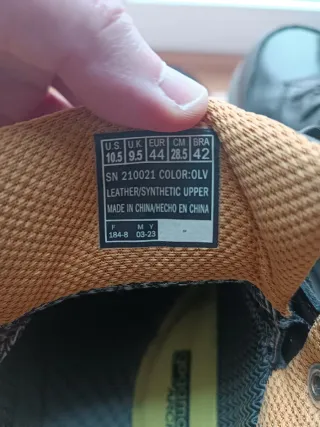 Zapatillas Skechers Waterproof Marrón/Verde Talla