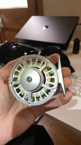 Carrete y leader Pesca Mosca/Ninfa 3/4