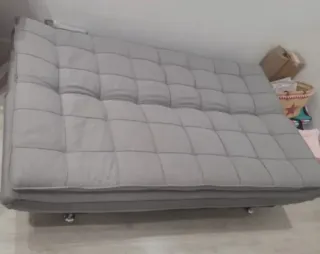 Sofá Cama Gris Tela