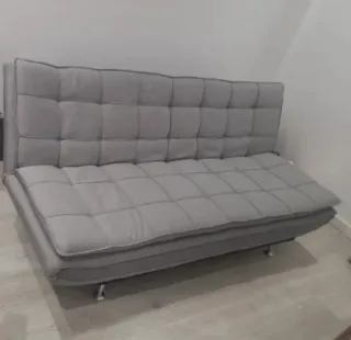 Sofá Cama Gris Tela