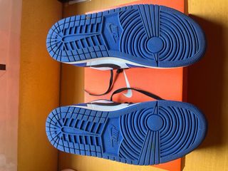 Nike Air Jordan 1 Hombre Azul Blanco