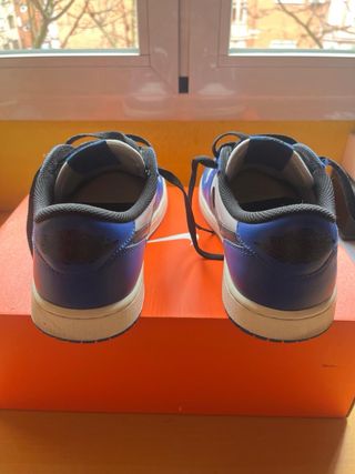 Nike Air Jordan 1 Hombre Azul Blanco