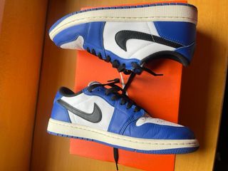 Nike Air Jordan 1 Hombre Azul Blanco