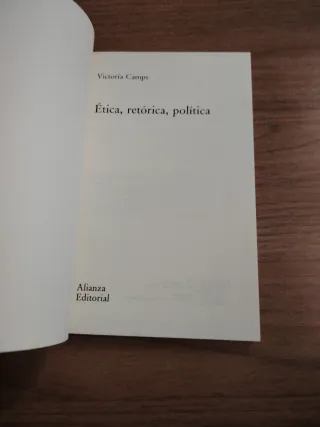 Ética, retórica, política