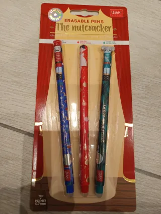 Set 3 penne cancellabili Legami Natale