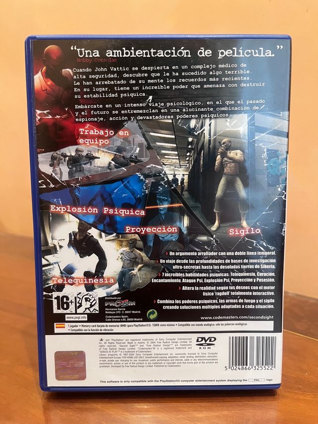 Second Sight PS2 ESP