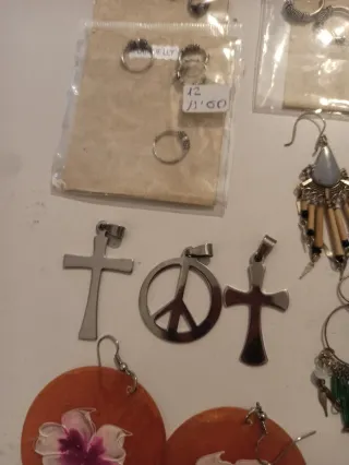 Gran lote bisutería étnica plata y multicolor