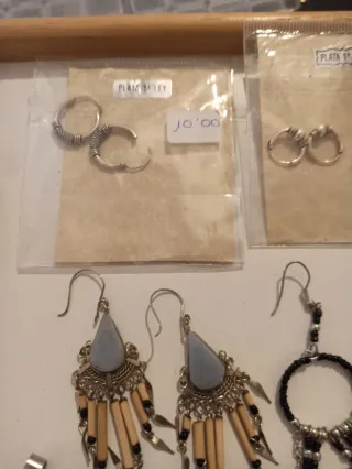 Gran lote bisutería étnica plata y multicolor