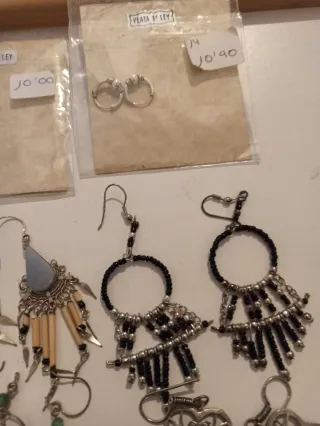 Gran lote bisutería étnica plata y multicolor