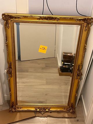 Espejo Barroco Dorado Vintage Grande 130cm