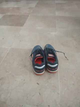 Sneakers sportive bambino blu e arancione