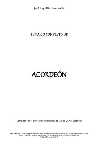 TEMARIOS COMPLETOS OPOSICIONES CONSERVATORIOS