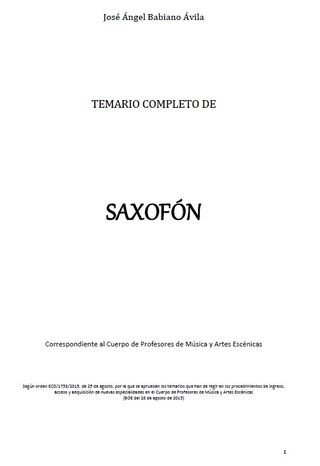 TEMARIOS COMPLETOS OPOSICIONES CONSERVATORIOS