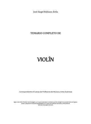 TEMARIOS COMPLETOS OPOSICIONES CONSERVATORIOS