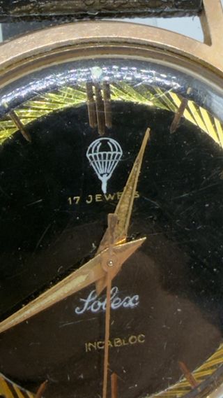 Reloj Vintage SOLEX "Paracaidista" - Cuerda Manual