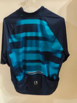 Maglia ciclismo Triban blu e teal