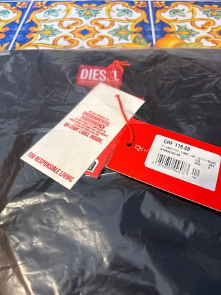 Maglietta Diesel Donna Nera Taglia S