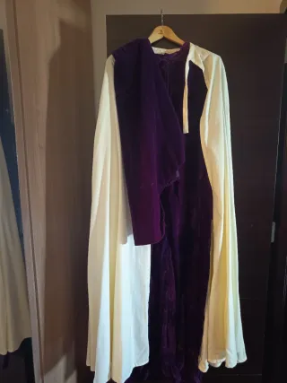 Traje Nazareno Morado y Beige