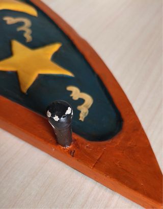 Perchero de madera Sol, Luna y Estrellas