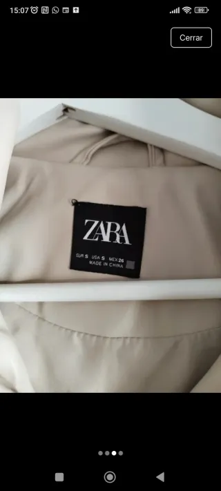 Chaleco acolchado Zara Talla S