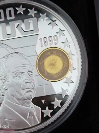 200 Euro Países Bajos 5oz Plata 2 grs oro