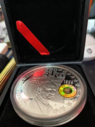 200 Euro Países Bajos 5oz Plata 2 grs oro