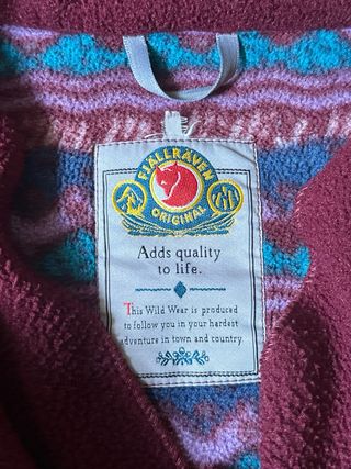 Real vintage Polartec Fjallraven fleece jacket