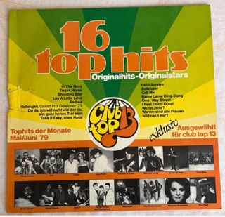 Lote 16 LP 16 Top Hits / Club Top 16