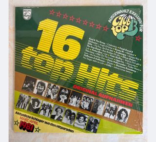 Lote 16 LP 16 Top Hits / Club Top 16