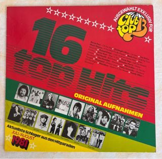 Lote 16 LP 16 Top Hits / Club Top 16