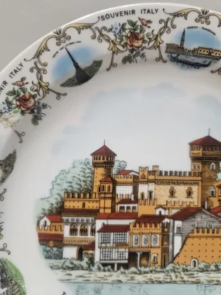 Piatto Souvenir Vintage Torino