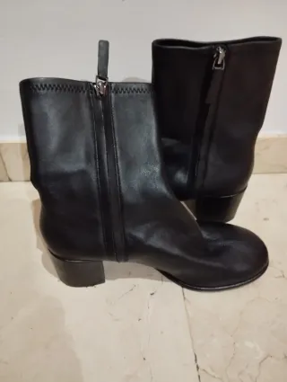 Botines Massimo Dutti Negros