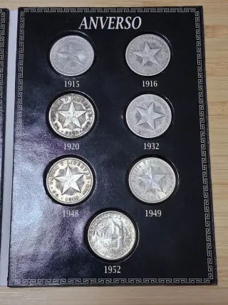 Monedas Cuba 20 Centavos Plata 1915 1916 1920 1932