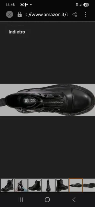 Stivaletti neri con zip