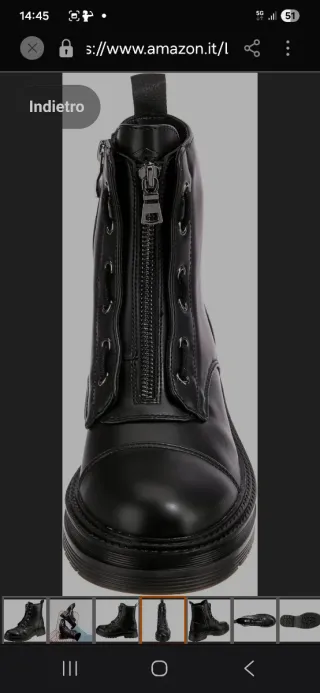 Stivaletti neri con zip