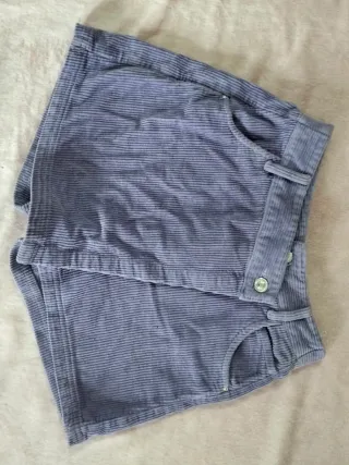 Falda pantalón pana morada