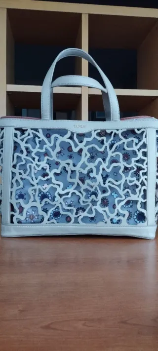 Capazo TOUS Kaos Grande Beige/Blanco