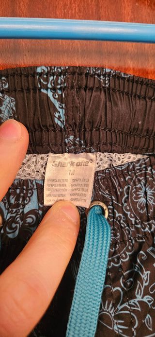 Bañador hombre calaveras azul negro