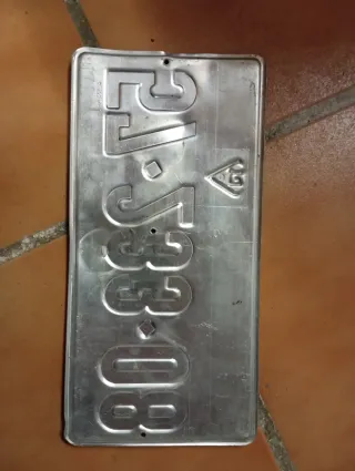 Matrícula antigua  Israel