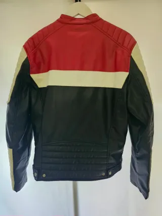 Chaqueta Racing Tricolor con Parches