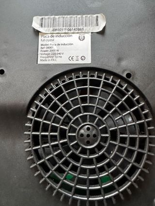 Placa Inducción Cecotec Full Crystal