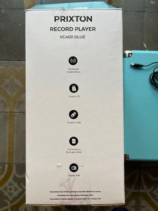 Tocadiscos Vintage Prixton VC400 Azul