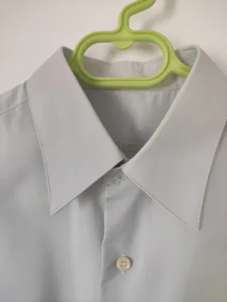 Camisa manga larga Ellos Aqua con corbata
