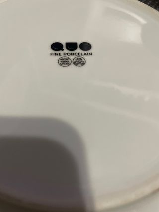 Juego de 18 piezas de vajilla con búhos