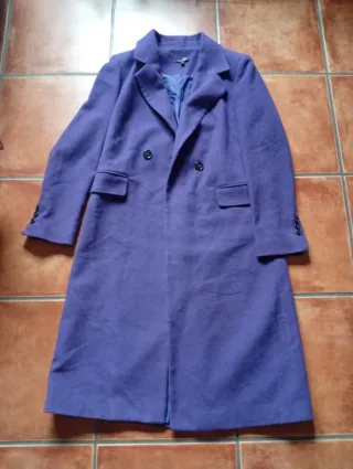 GANGA, Abrigo largo paño morado