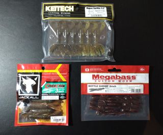 Lote señuelos vinilo pesca Finesse