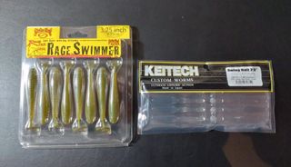 Lote señuelos vinilo pesca Finesse